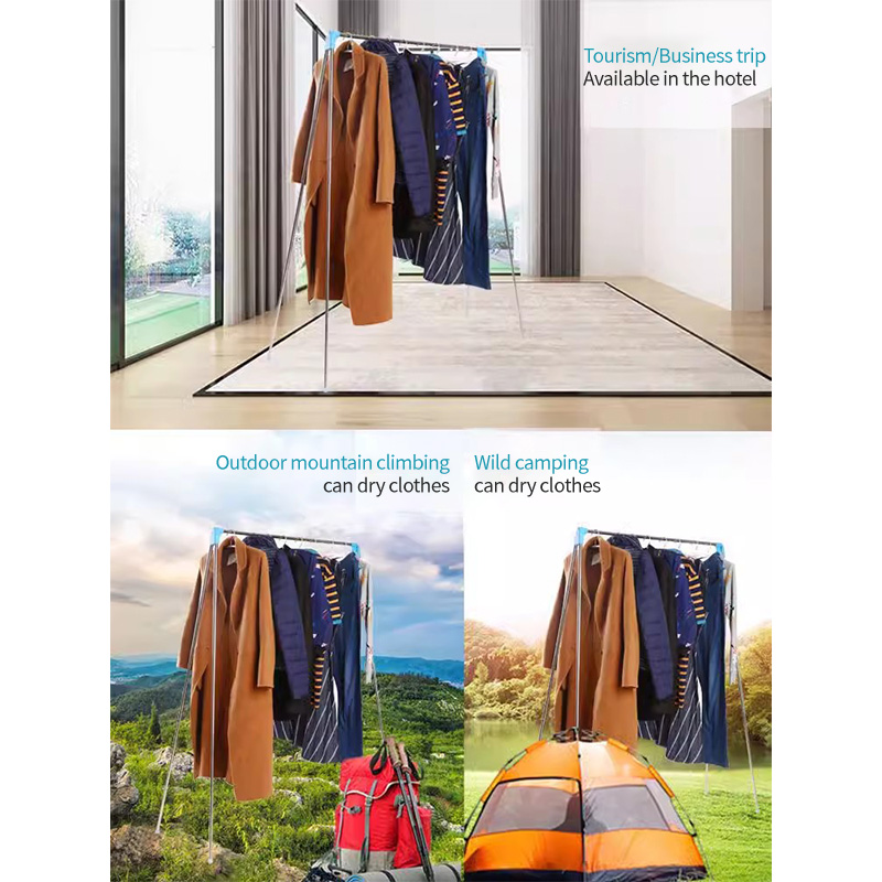 Portable clothes drying rack